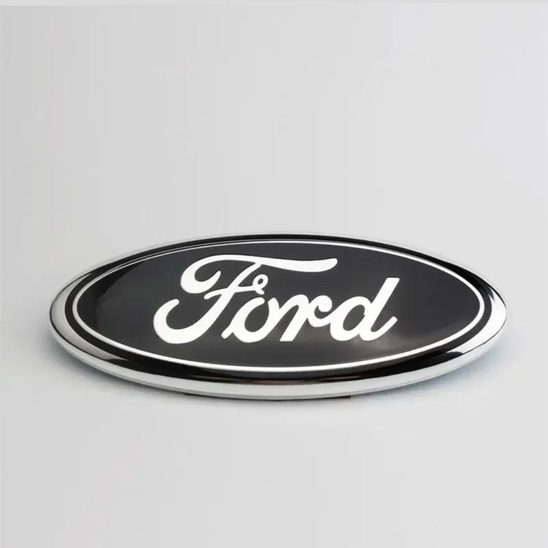 New 2026 Car Sticker 2025 Hot 17.5x7.5CM Car Logo Front Hood Trunk Badge Sticker for Ford Fiesta Focus Fusion Edge Ecosport Tran
