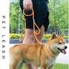 Dog Collar Leash Slip Chains Leads Strong Double Handle Nylon Rope No Pull Pet Training Leash Medium Dogs Puppy Traction Rope