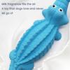 Dog Chew Toy for Aggressive Chewers Indestructible Rubber Squeaky Crocodile Puppy Teething Toy for Large Medium Small Breed To Keep Them Busy