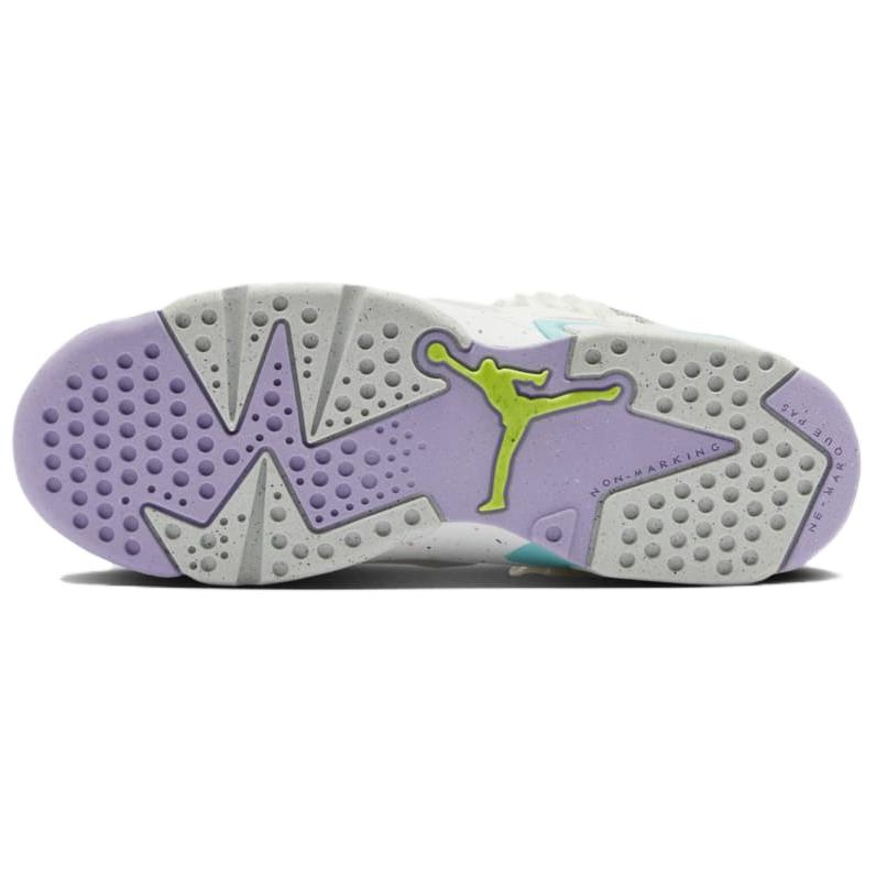 Jordan 6 Low GS Фантомный Зеленый Морозный Фиолетовый Повседневные Кроссовки FV5451-001
