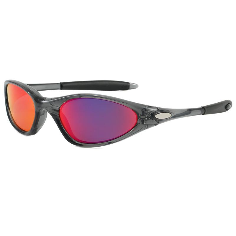 European and American sunglasses for men and women TR Retro Oval Frame Outdoor Cycling and Driving Sunglasses minute