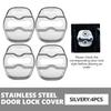 Stainless Car Door Lock Buckle Trim Cover Protector Rust Accessories For Hyundai i30 i20 i10 i40 Tucson Kona Sonata Veloster hrd9