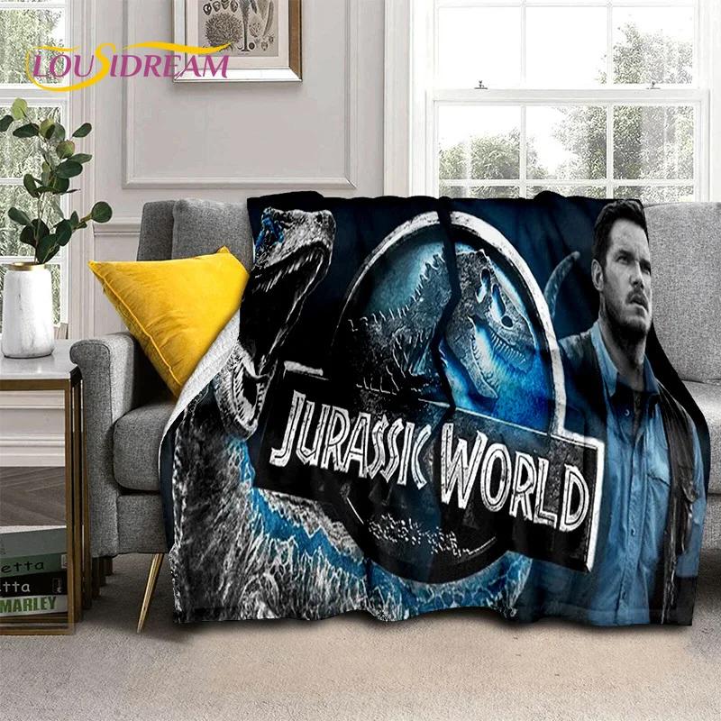 3D Мультяшное Одеяло из Мягкой Фланели с Динозаврами Парка Юрского периода для Кроватей, Спальни, Дивана, Пикника, Плед для Отдыха на Открытом Воздухе, Подарок
