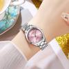Retro Light Luxury Steel Band Watch, Chic Rhinestone, Elegant and Fashionable Quartz Watch, Temperament Disc Watch for Women