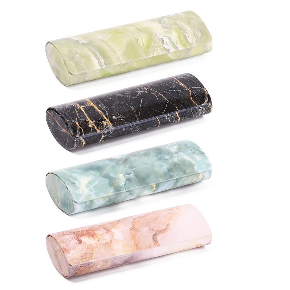 PU Sun Glasses Box Eyeglasses Accessories Marble Pattern Strong Magnet Eyeglasses Case Glasses Box