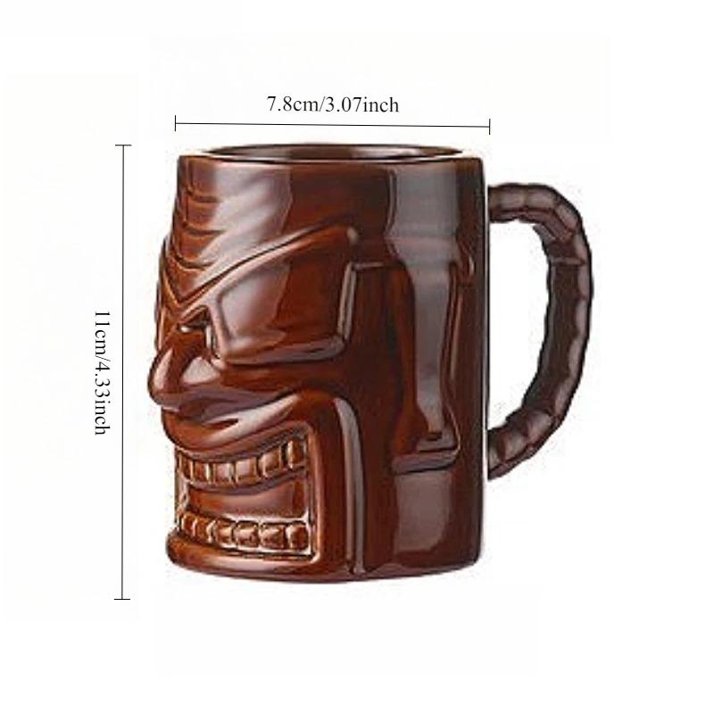 Easter Island Tiki Mugs Creative Ceramic Cocktail Cup Drinkware Hawaiian Style Decorative Cups The Best Gifts To Give To Friends