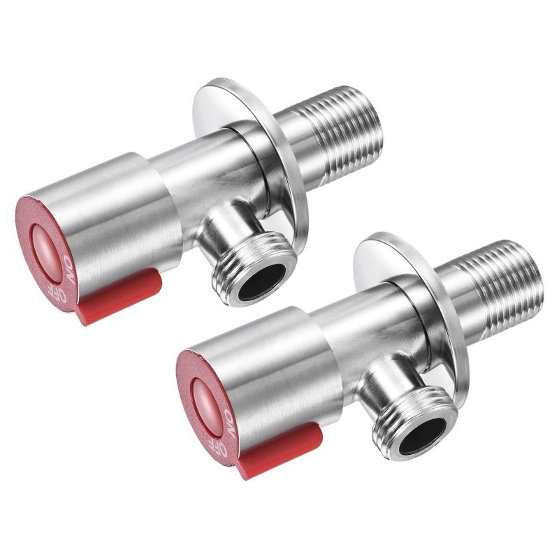 Треугольный клапан из нержавеющей стали для туалета, запорный клапан для водонагревателя, клапаны для ванных комнат, кухонь, балконов, туалетных принадлежностей