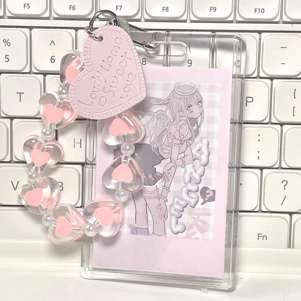 Kawaii 3-дюймовый держатель для фотокарт Kpop, акриловый кристалл, кредитный ID, держатель для фотобанковской карты, защитный чехол для автобусной карты, подвеска-брелок