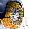 8pcs Car Tire Snow Chains for Winter Anti Skid Traction Automotive Tyre Security Chain Heavy Duty Auto Mud Icy Emergency Chain