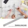 1Pcs Stainless Steel Metal Straight Ruler Double Sided Precision Measuring Tool Scale Metric Ruler Accessories 30cm