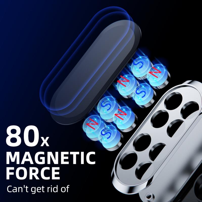 Универсальный магнитный держатель для телефона в автомобиль 360° Мини-подставка для телефона в автомобиль Крепление для GPS Подставка для мобильного телефона KTY