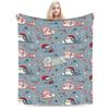 Comfortable Simons cartoon Cat cats  Blanket Stuff Bed Decorative  Throw Blanket Soft Flannel for Bedroom