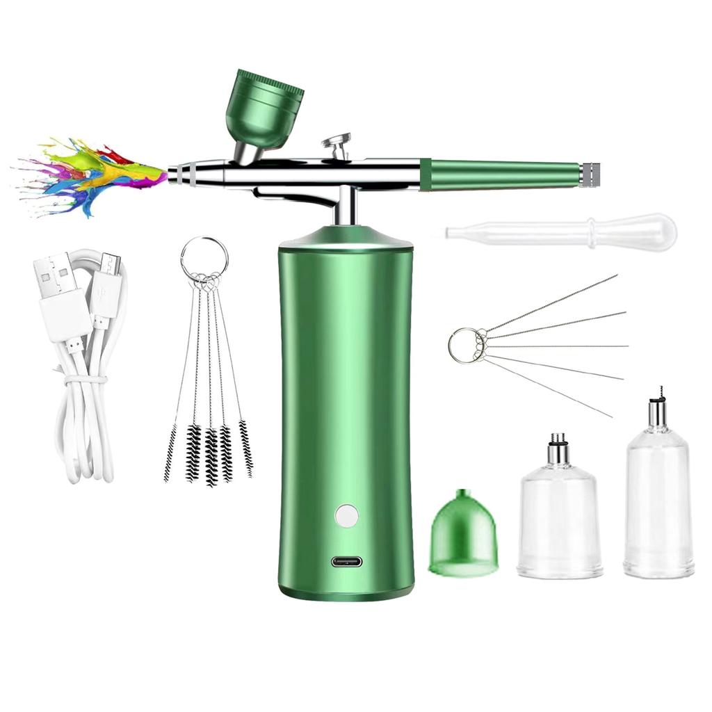 Wireless Airbrush Set with Compressor Handheld Airbrush Kit Auto Handheld Air Brush Guns Sets with 0.3mm Nozzle