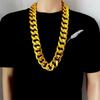 Chain Gold Plated Sweater Chain Punk Thick Chain Necklace Fashion Jewelry Men Exaggerated Necklace