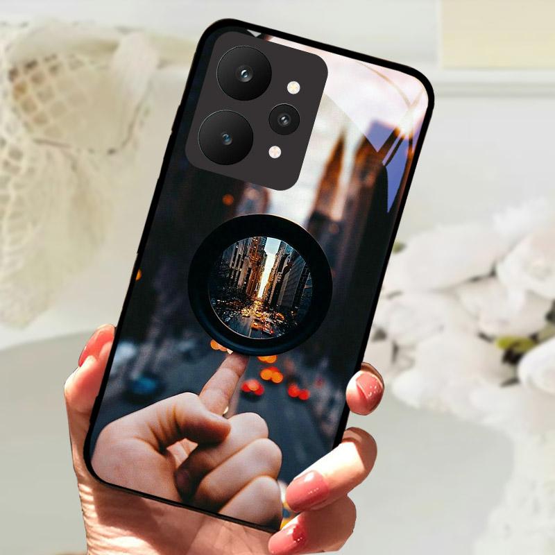 Ударопрочный Чехол Для Телефона Realme 15 5G Чехол RMX5106 RMX5105 Чехлы Из Закаленного Стекла Для Realme15 Fundas Роскошный Защитный Корпус