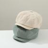 Solid Color Kids Newsboy Cap Visor Baby Beret Retro Children Forward Hat  Boy Girl