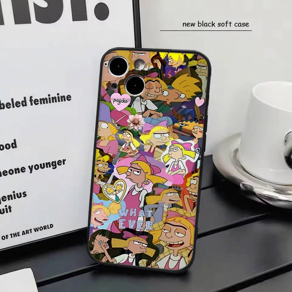 Привет Арнольдс для iPhone 15 16 14 Plus 13 12 11 17 Pro Max 17 Air Черный Мягкий Чехол для Телефона