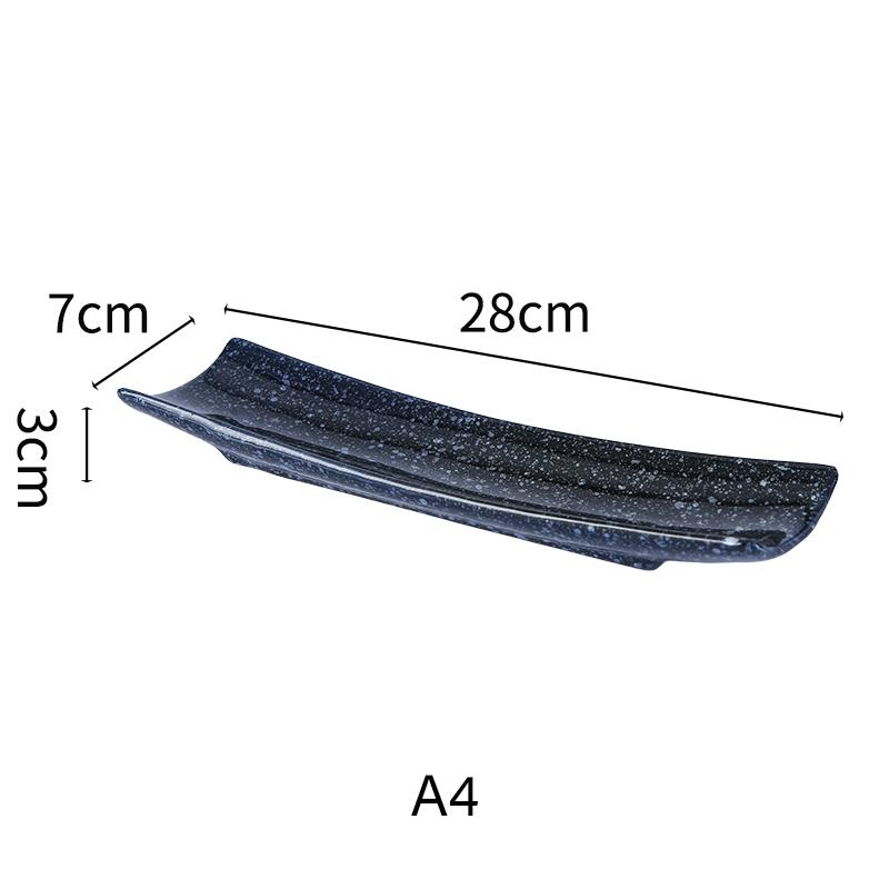 Японская кухня Столовые приборы для сашими Керамическое холодное блюдо Сайра Суши Сервировочная тарелка Угорь Сашими Тарелка для десерта Поднос для закусок