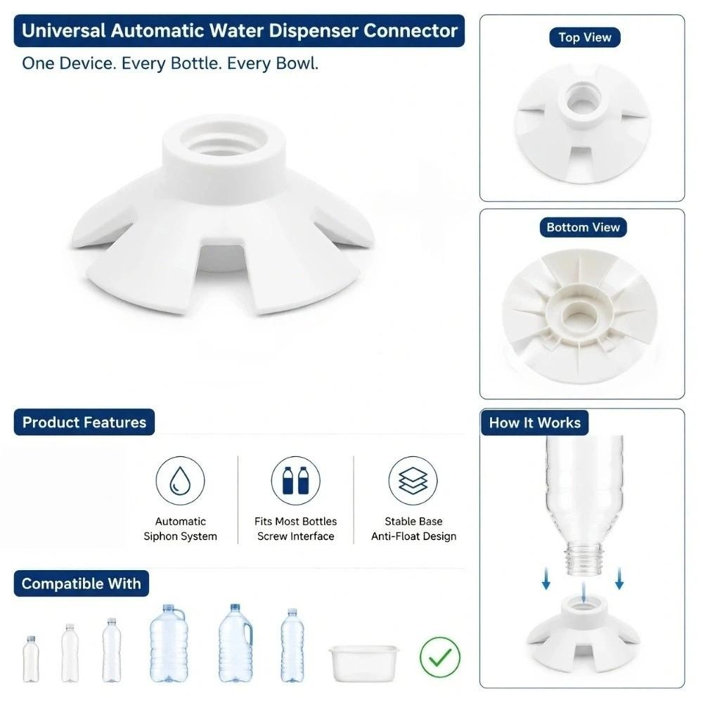 Anti-Slip Automatic Pet Water Dispenser Anti Overturning Dog Water Bottle Adapter For Cats Dogs