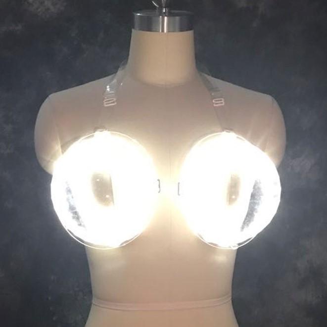 LED Sexy Rave Outfits Light up Bra Light Emitting Bra Nightclub bar Performance Cocktail Atmosphere Brassiere