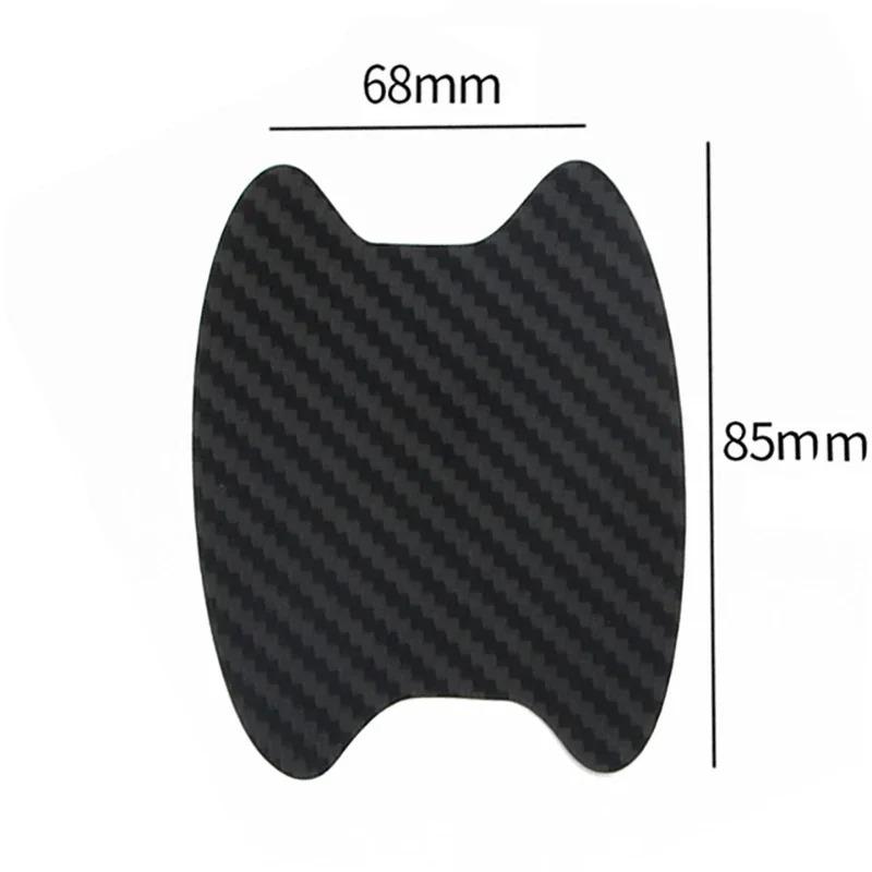 Автомобильные наклейки против царапин, дверная ручка автомобиля, защитная пленка из углеродного волокна, защитная пленка для автомобильной ручки, Стайлинг, внешние аксессуары