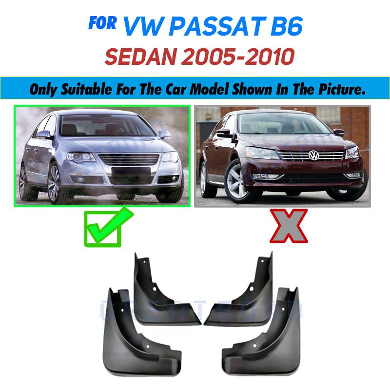 Для VW Passat B6 3C 2005-2010 седан Брызговики Брызговики Fender 2006 2007 2008 2009 2010 Комплект грязи