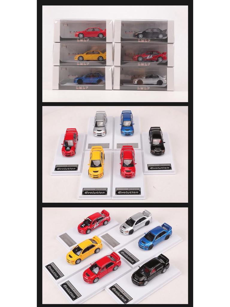 1:Коллекция украшений - модель автомобиля из сплава Mitsubishi Lancer EVO IX в масштабе 1/64