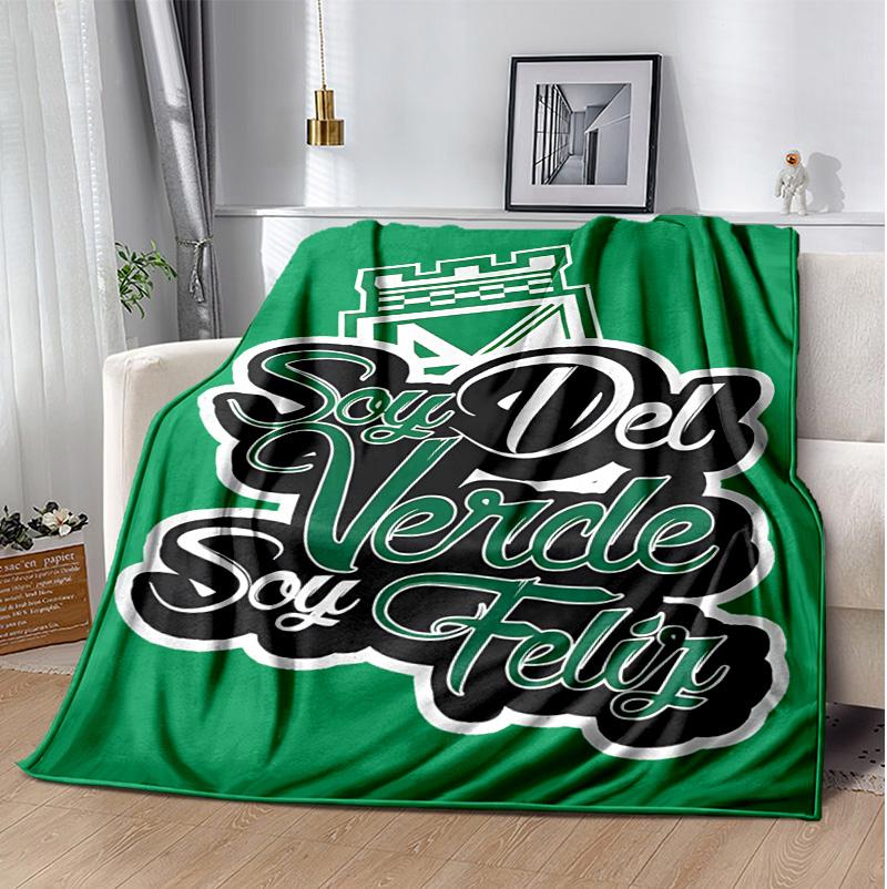 Atletico Nacional Flannel Blanket Soft Warm All-Season Throw, Design for Camping, Car Travel, Hiking Sofa, Bed, Office Perfect Gift for Parties