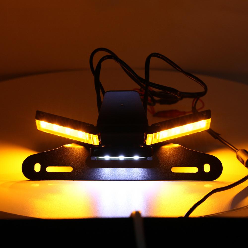 Motorcycle Tail Tidy Fender Eliminator License Plate Holder LED Turn Signal For DUCATI Panigale V4 2018-2021 Accessories