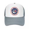 New York Hockey Fans Ranger Casual Plain Mesh Baseball Cap Adjustable Snapback Hats For Women Unisex Dad Trucker Hats