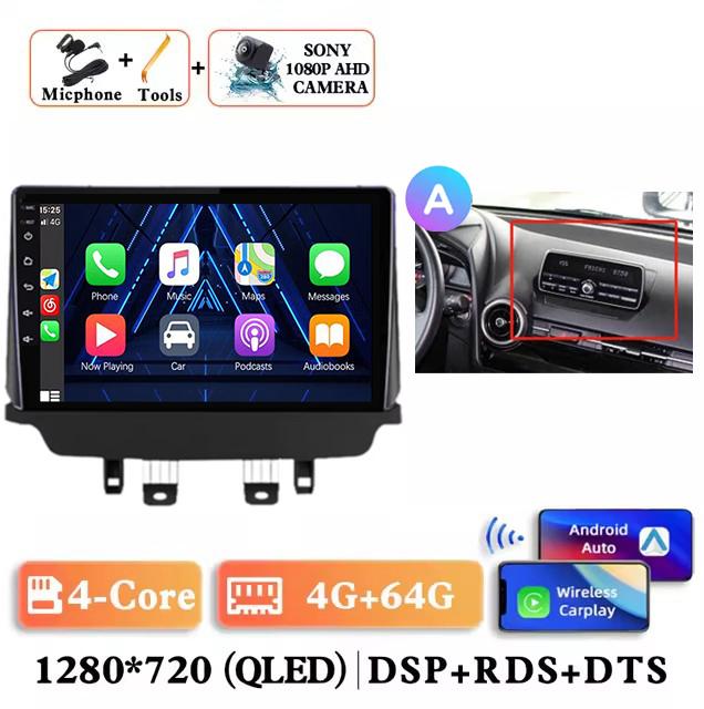 Android 14 Carplay Автомагнитола для Mazda CX-3 CX3 Mazda 2 DK 2014 - 2017 2018 2019 2020 2021 Мультимедийный проигрыватель Стерео 4G DSP