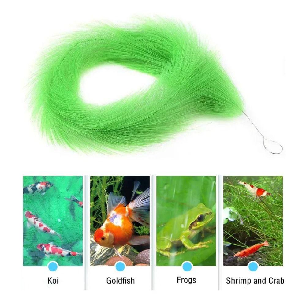 Mute Koi Fish Hatching Grass 60/100cm Fish Filter Media Brush For Fish Pond