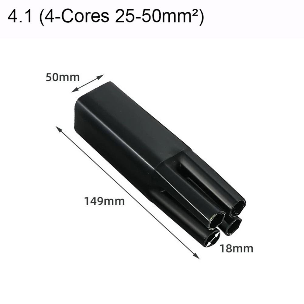 Новая 2/3/4/5/жильная термоусадочная трубка Водонепроницаемая с клеем Изоляционная гильза Черный Разделитель ответвлений