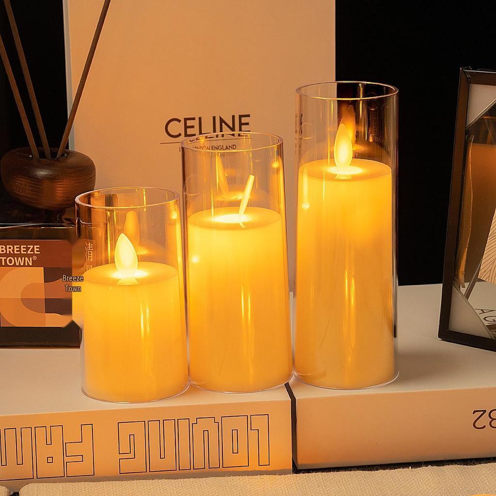 Remote Control LED Flickering Candle Cup for Weddings and Birthdays