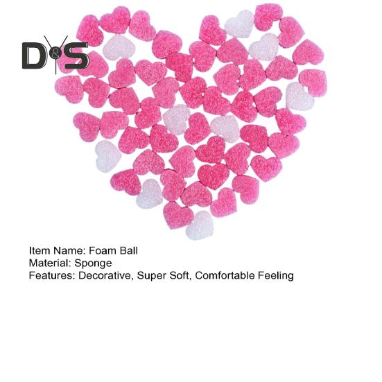 100 шт. Портативные пенопластовые шарики с высокой эластичностью в форме сердца, пенопластовые полоски, наполнитель для цветочных коробок на День святого Валентина