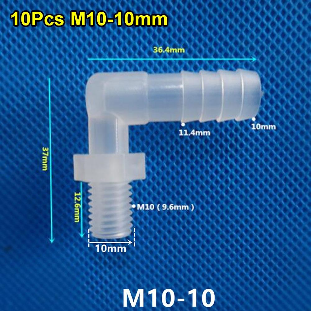 10Pcs PP PE Pagoda Elbow Connector Plastic Hose Fittings for Aquarium Fish Tank Fittings