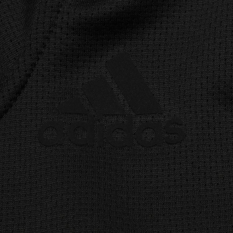 Adidas Классическая мужская куртка с капюшоном на молнии с тремя полосками, черная DZ7404