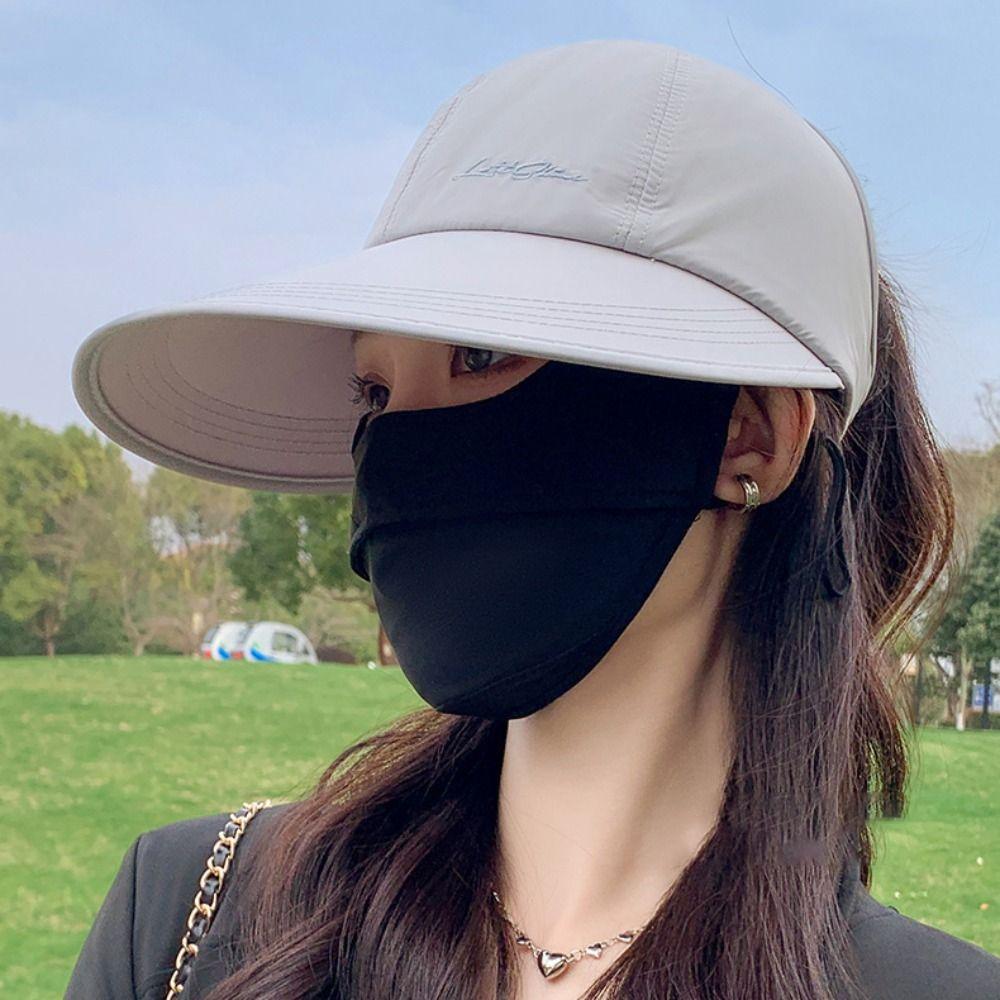 Wide Brim Baseball Cap Breathable Sun Hat New Ponytail Hat Golf Wear