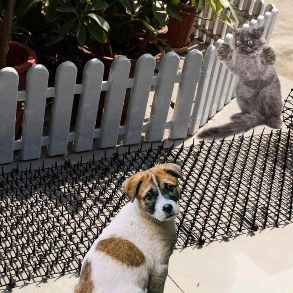 Tapis anti-excréments pour chats à picots résistants aux intempéries, idéal pour une utilisation intérieure et extérieure, protection de