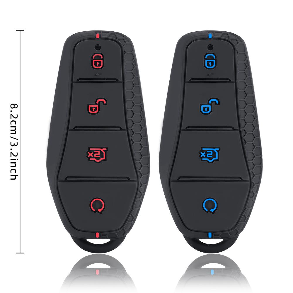 Новый модный силиконовый держатель чехол для ключа для BYD Atto 3 Han EV Dolphin Song PRO Max Tang DM Yuan Dolphin E2 Qin PLUS Чехол для автомобильного ключа