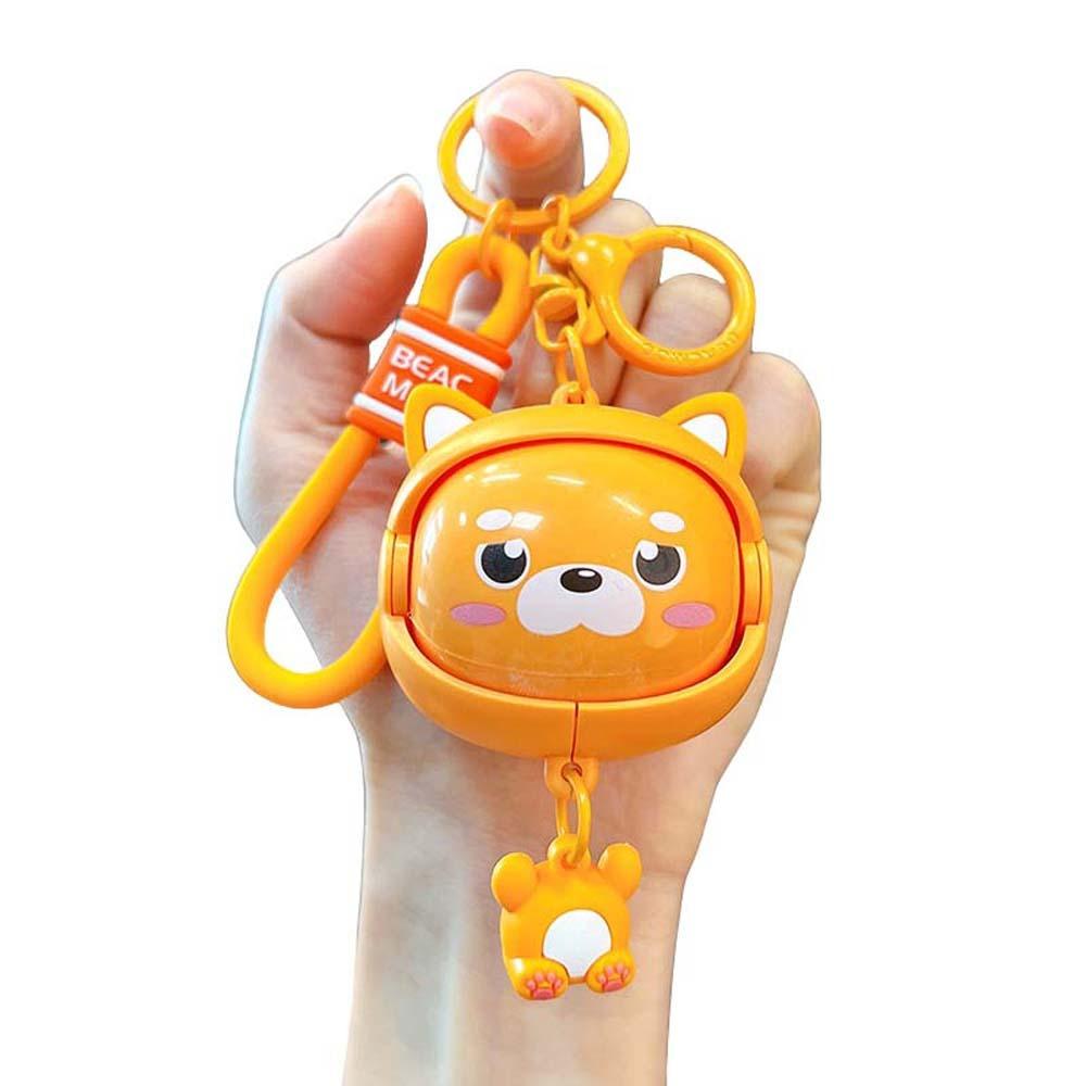 Собака Капибара Форма лица Подвеска с 4 лицами Мультфильм Кукла Брелок Игрушка с изменением лица Друзья