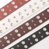 Belt Double Row Hole Star Waist Belt Pentagram Rivet Waist Belt PU Leather Waistbands  Female/Girls