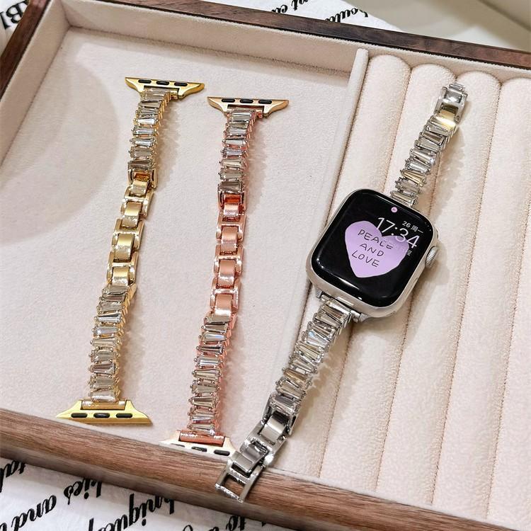 For Apple iwatch78910SE strap FIT4 Huawei GT5432 irregular diamond-encrusted Xiaomi 89pro
