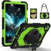 Противоударный защитный чехол для планшета Heavy Defense Armor для Samsung S11 S10 S9 FE A11 A9 Plus A7 Lite со шнурком Толстый Противоударный с вращающейся подставкой-крышкой