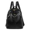 Vintage Ladies Backpack Large Capacity Pu Soft Leather Solid Color Outdoor Travel Backpack Commuter Backpack Women