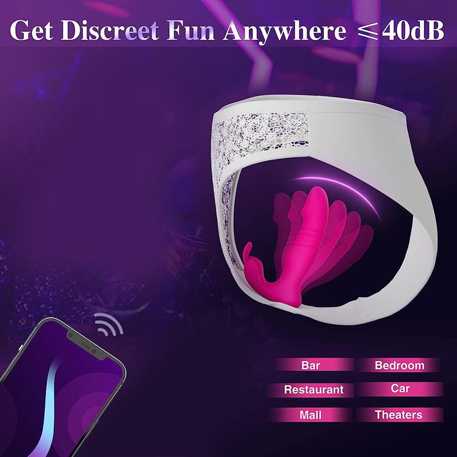 Adult Sex Toys App Remote Control Wearable Vibrator Adult Toys with Vibrating Rabbit Ears