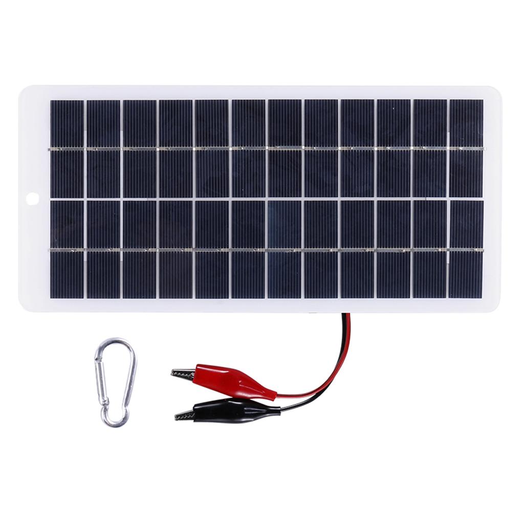 10 Вт USB Солнечная панель 12 В Высокопроизводительный поликристаллический модуль Водонепроницаемое солнечное зарядное устройство с солнечным элементом для кемпинга