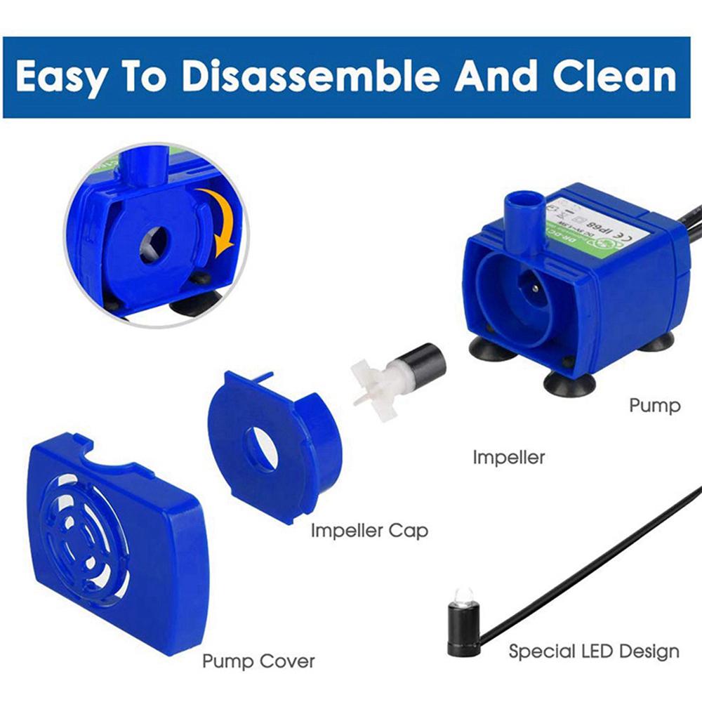 Компактный насос для питьевого фонтанчика домашних питомцев 10*7см