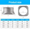 Practical Metal Pipe Air Vent Connector Round 4-10inch Tube Air Ventilation Joint Exhaust Duct Connector Fresh Air System