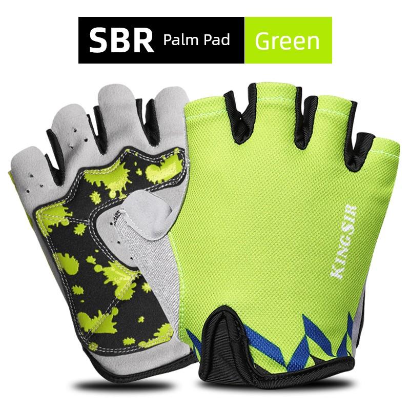 Bicycle Cycling Gloves Men's Half Finger Shock Absorption Short Finger Road Bike Gloves Mountain Bike Spring and Summer Female Outdoor Equipment